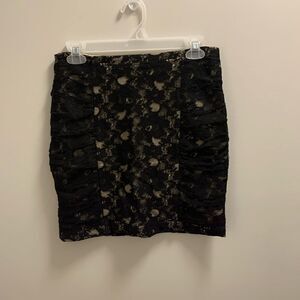 Forever 21 size medium black lace skirt